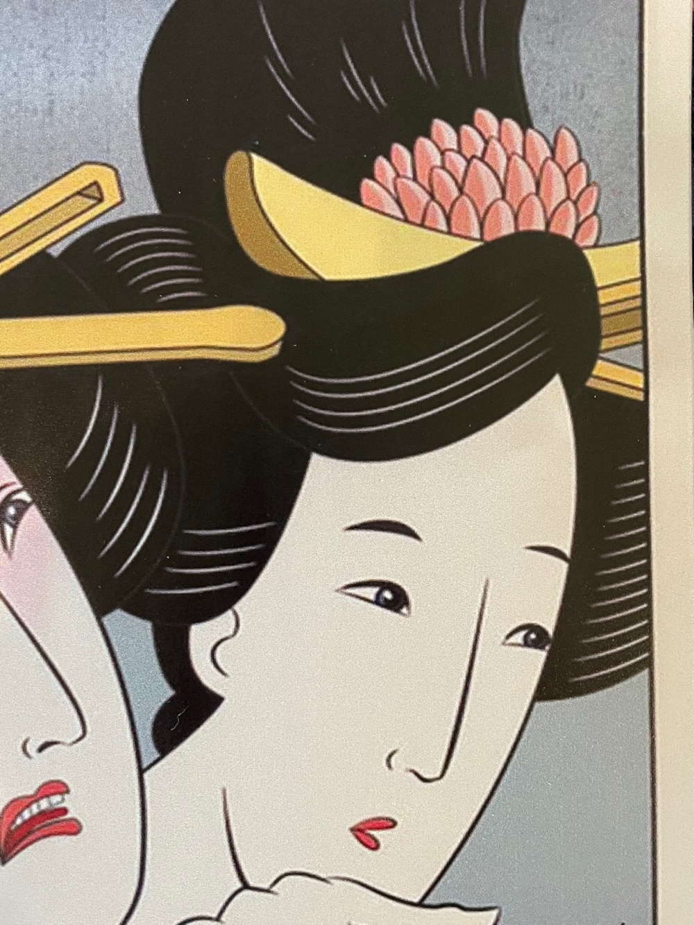 PRICE DROP! Japanese Print "Yelling Women" - Tin Wall Decor - Picture 5 of 8